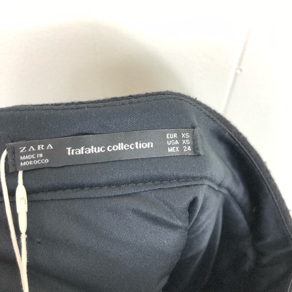 NWT Zara Wool Mini Skirt XS - Picture 4 of 6